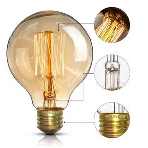 G80  25w globe Edison Incandescent Lamp antique decorative home led vintage style led filament bulb