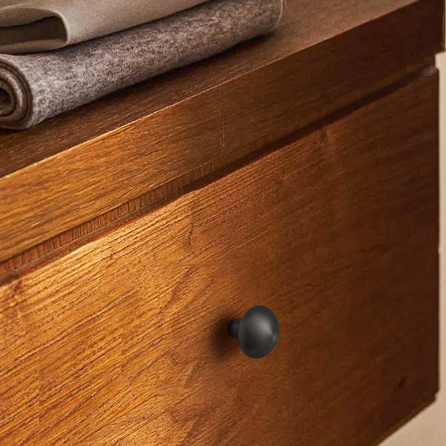 SAILANKA Brass Furniture Round Handle Drawer Wardrobe Door Knob Bookcase Dresser Simple Small Pulls Single Hole Cabinet Handle