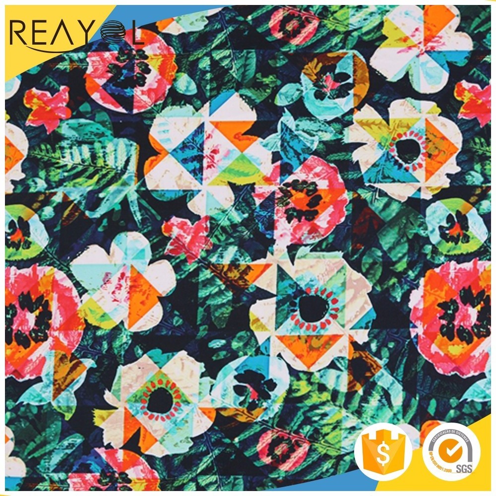 good sale 100% rayon woven fabric made  hawaiian print fabric cotton rayon for dress fabric