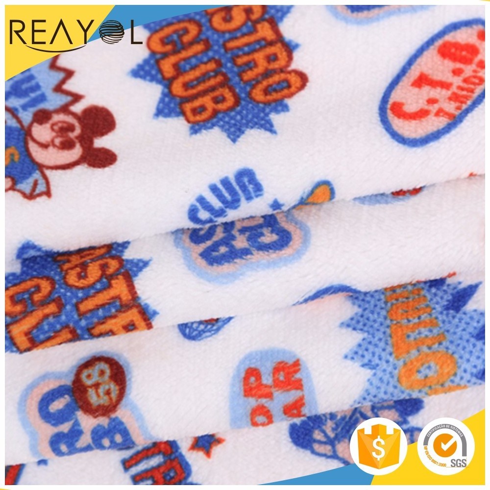 Selling china manufacturer soft touch mickey mouse pattern printed  fleece fabric rolls printed polar fleece fabric