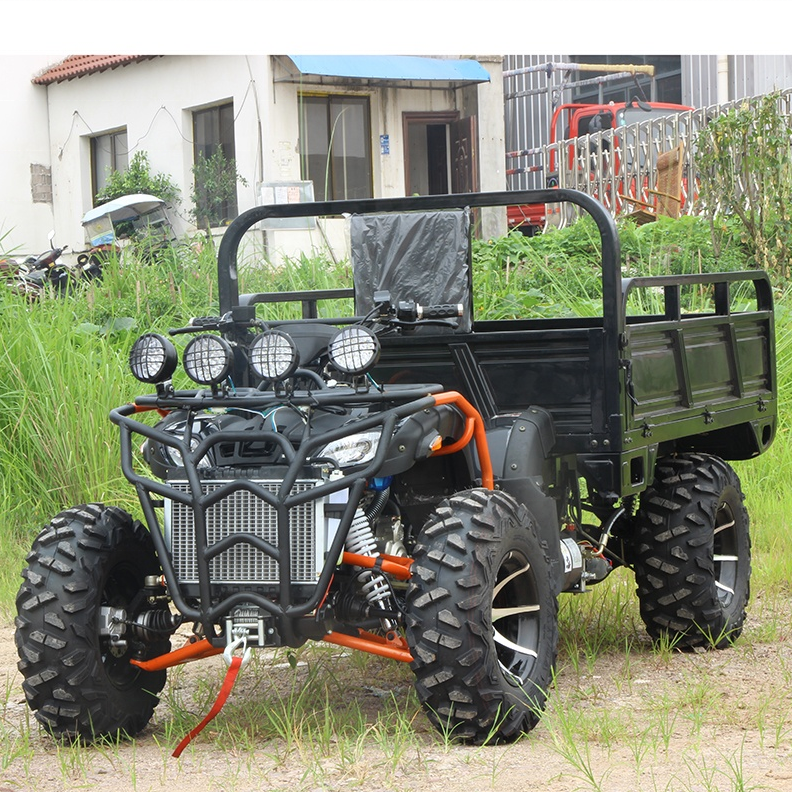 4 Wheel Drive Frame Racing Dune Buggy 250cc Farm Utility ATV  With Trailer