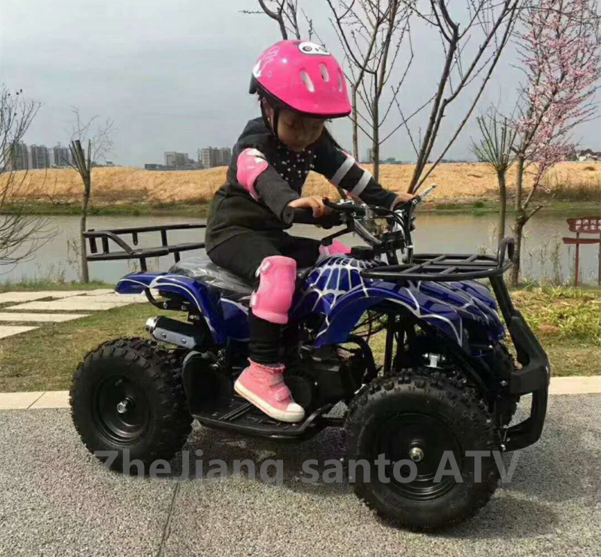 Sales of mini 49cc ATV two stroke four wheeled motorcycles for children aged 6-10