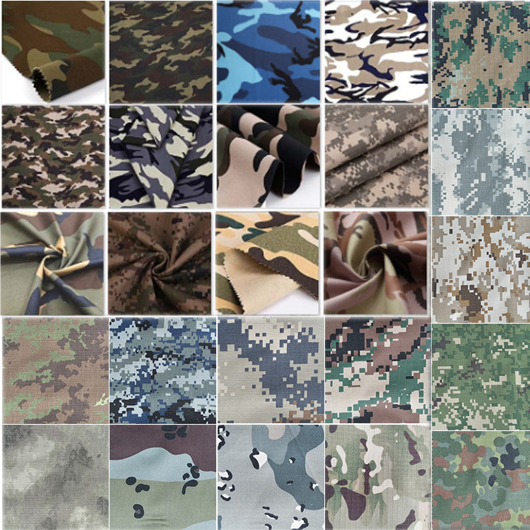 Desert Pattern Design Camouflage Textile 65 Polyester 35 Cotton Twill Fabric For Uniform