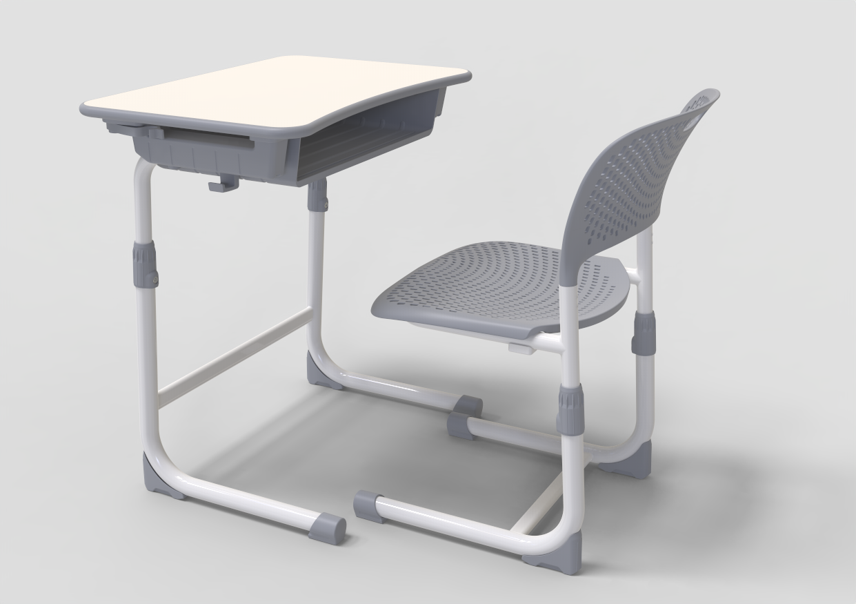 Classroom Furniture Plastic Student Desk and Chair for Primary School Study Table with Chairs Single