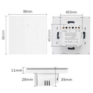 Tyelc EU/UK Tuya WIFI+BLE Timer Temperature Control big button Boiler 40A 8000W Water Heater switch Tuya Smart Switch WIFI