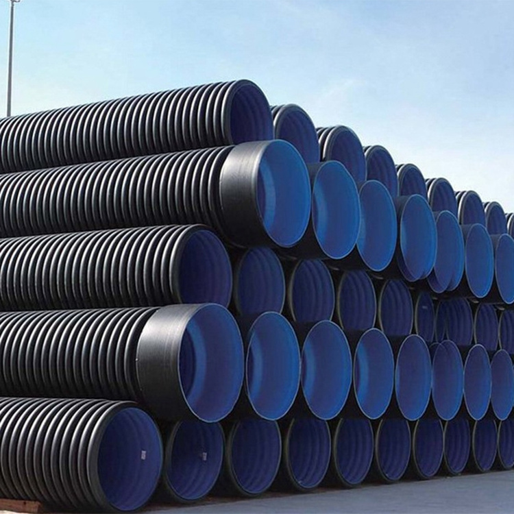 Wholesale SN4 SN8 SN16 18 Inch HDPE Double Wall Corrugated PE Drainage Pipe Dwc HDPE Plastic Culvert Pipe