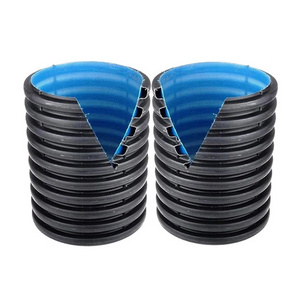 Factory Outlet HDPE Black Plastic Drain Culvert 24 Inches PE Wall Corrugated Pipe Cheap Prices