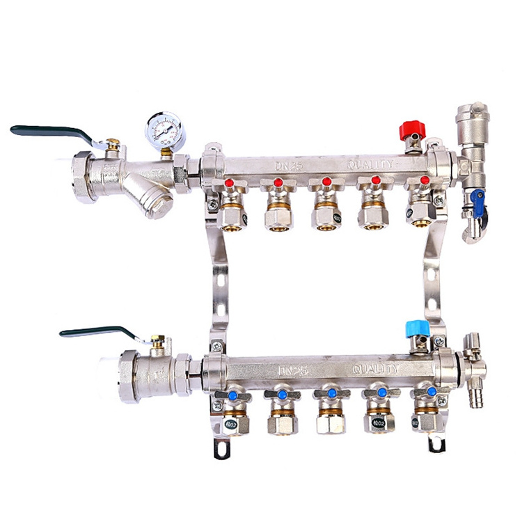 Floor Heating System Plumbing Stainless Steel PEX Pipe Manifold For Underfloor Heating 1