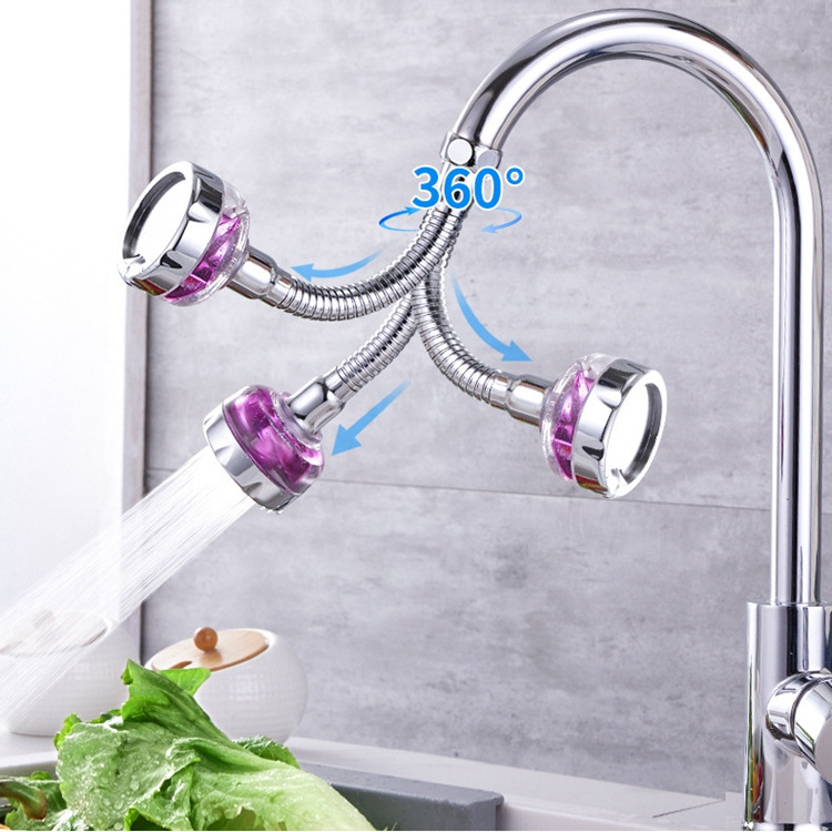 360 Rotate Shower Head Lengthen Tap Water Filter Faucet Extender