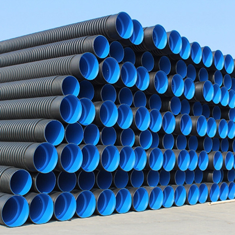 Wholesale SN4 SN8 SN16 18 Inch HDPE Double Wall Corrugated PE Drainage Pipe Dwc HDPE Plastic Culvert Pipe