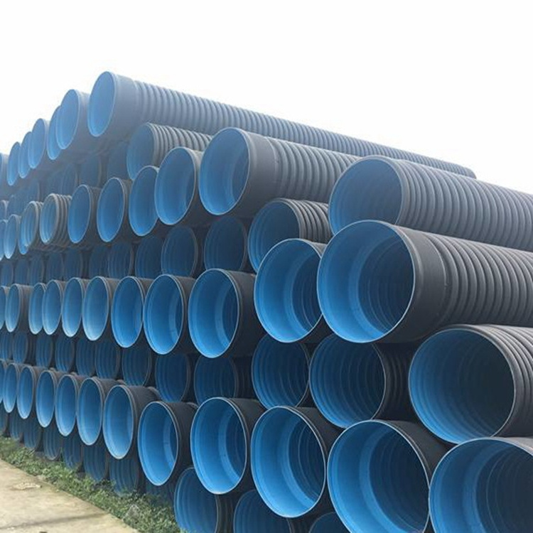 Factory Outlet HDPE Black Plastic Drain Culvert 24 Inches PE Wall Corrugated Pipe Cheap Prices