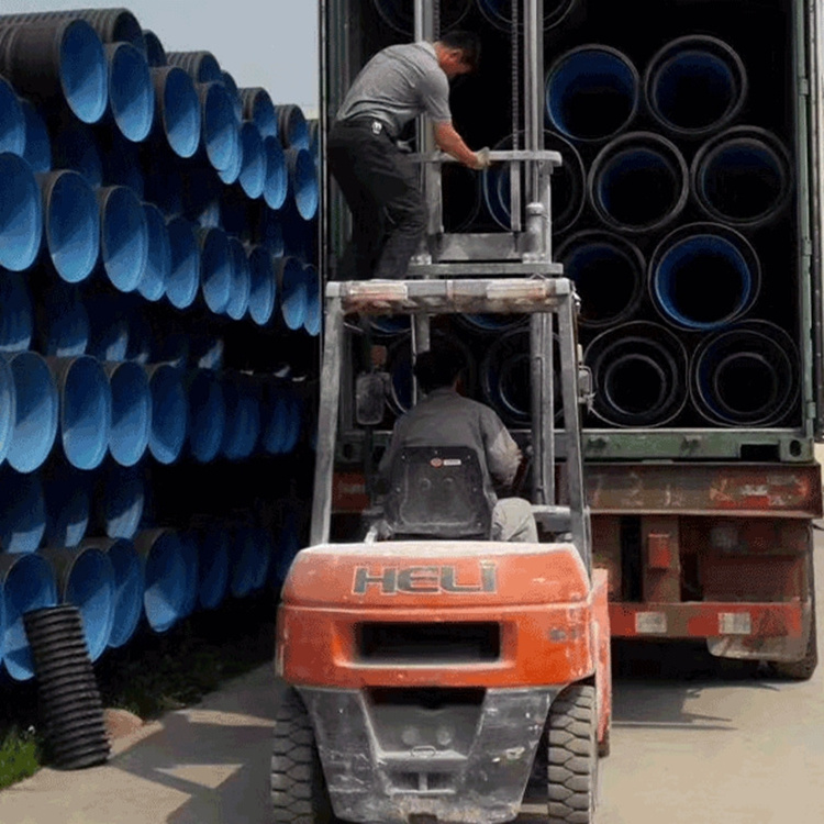 SN8 SN4 400mm 500mm 800mm 1000mm Large Diameter HDPE Double Wall Corrugated Pipe HDPE Culvert Pipe