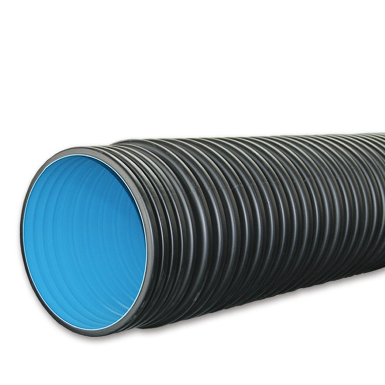 Wholesale SN4 SN8 SN16 18 Inch HDPE Double Wall Corrugated PE Drainage Pipe Dwc HDPE Plastic Culvert Pipe