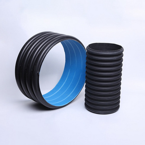 DN300/DN400/DN600/DN800 Storm Drain Dual Culvert Wall Water Smooth HDPE Corrugated Pipe