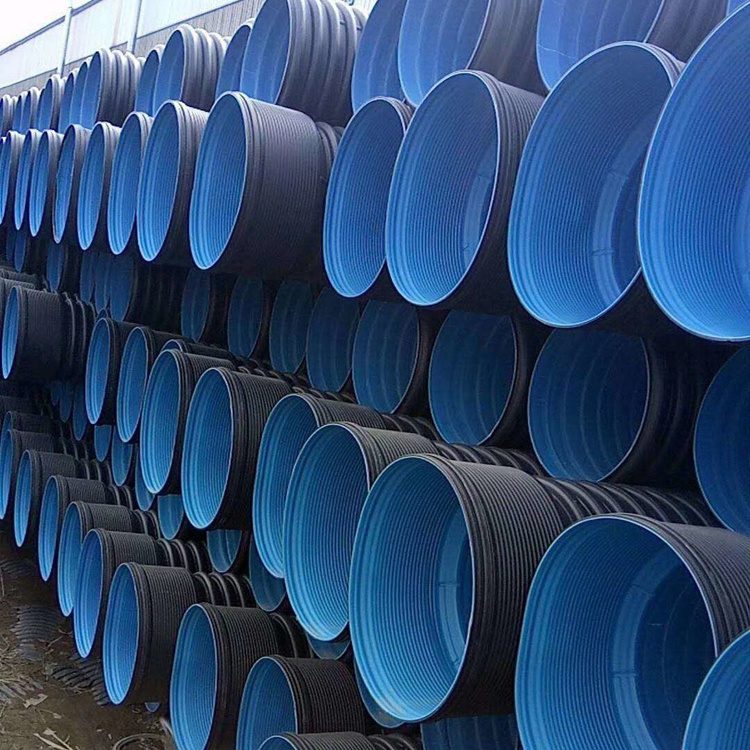 Factory Outlet HDPE Black Plastic Drain Culvert 24 Inches PE Wall Corrugated Pipe Cheap Prices