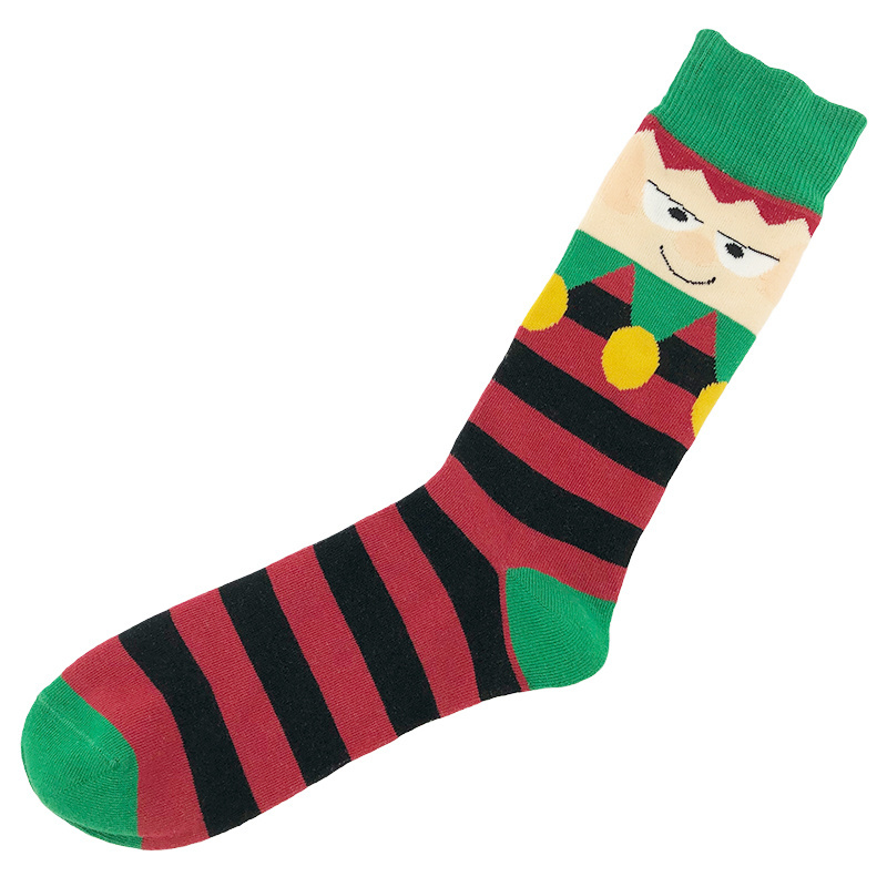 Christmas festival stocking christmas series cotton socks wholesale men's crew socks