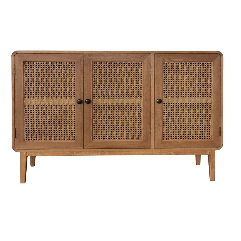 Home Decorative Furniture Living Room Modern Storage Cabinet Rattan Shoe Rack