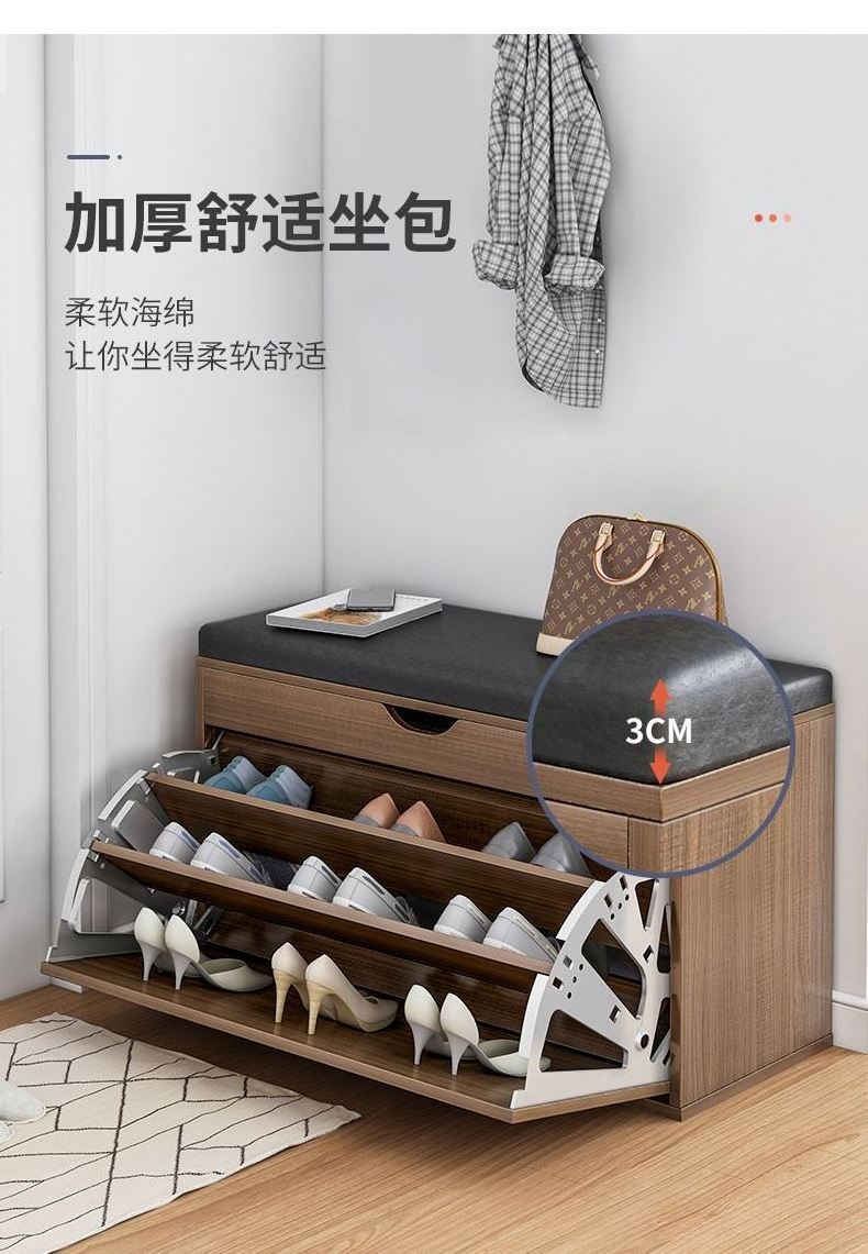 Modern Adjustable Wardrobe Cabinet Storage Shoe Closet Shoe Rack For Home