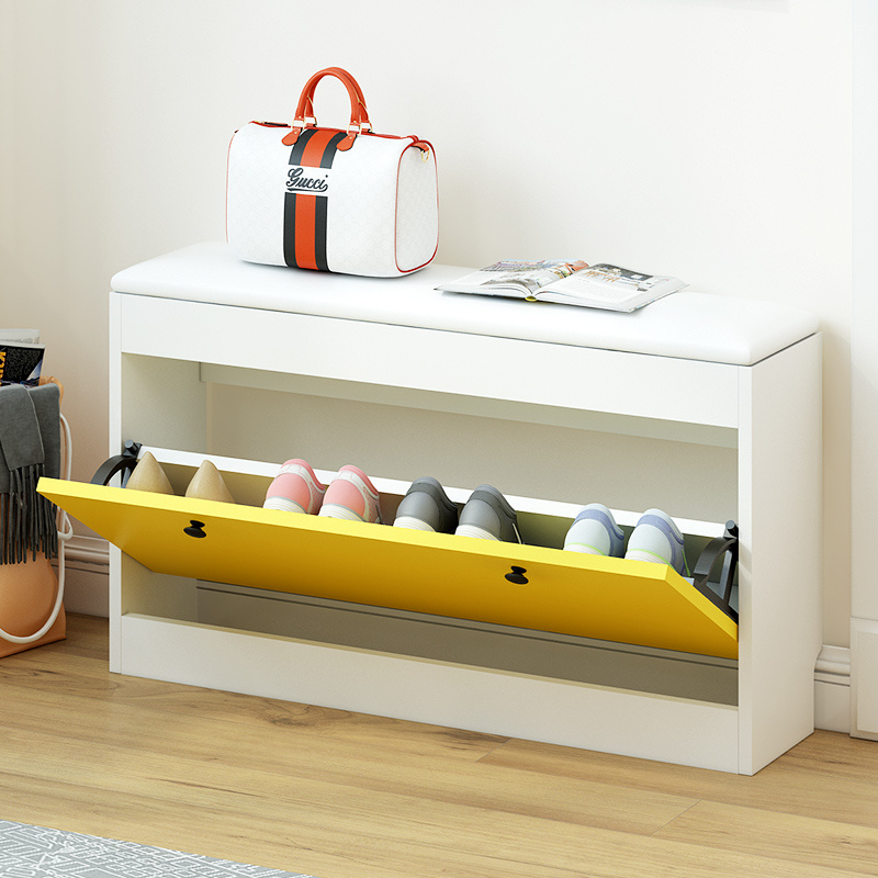 Modern style trending save space mdf shoe rack shelves wooden shoe rank cabinet