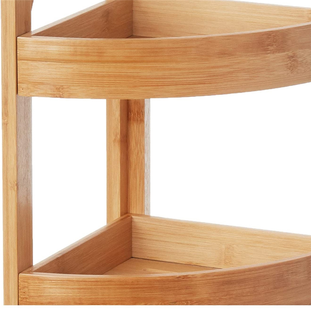 wholesales 100% 2 tier Bamboo  Cabinet  Storage Shelf  with 2 Panel Doors for bedroom, entryway