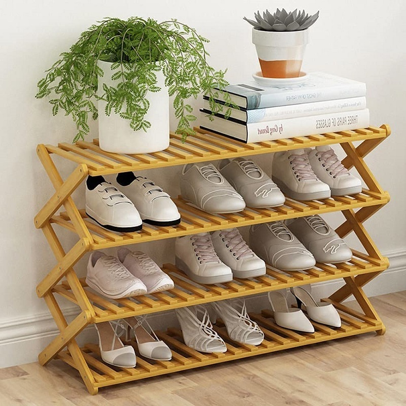 High Quality Garden wooden Plant Stands, Bamboo flower Display Rack, pot shelf