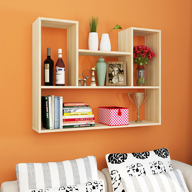 Hot selling Wooden home wall decoration, high quality wall decoration,Floating Wooden Wall Shelf