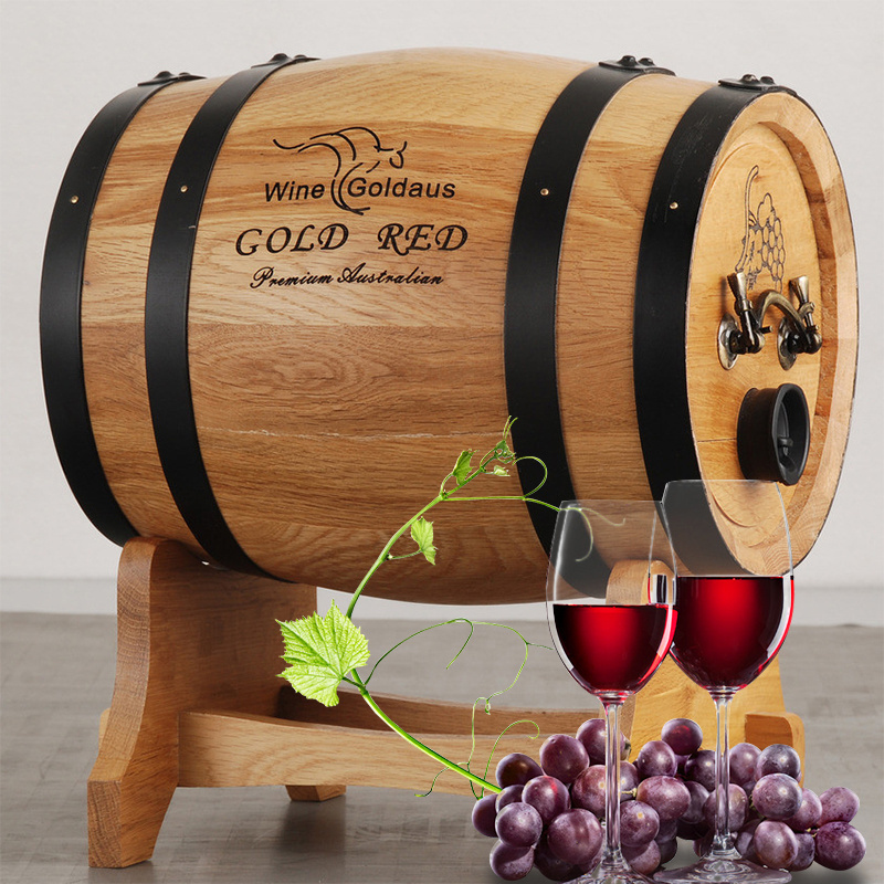 high quality wholesale wooden whiskey wine drum pail wooden oak barrels wine barrel