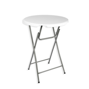 Top Quality Wholesale Foldable Outdoor Cocktail Round Height Plastic Folding High Bar Table