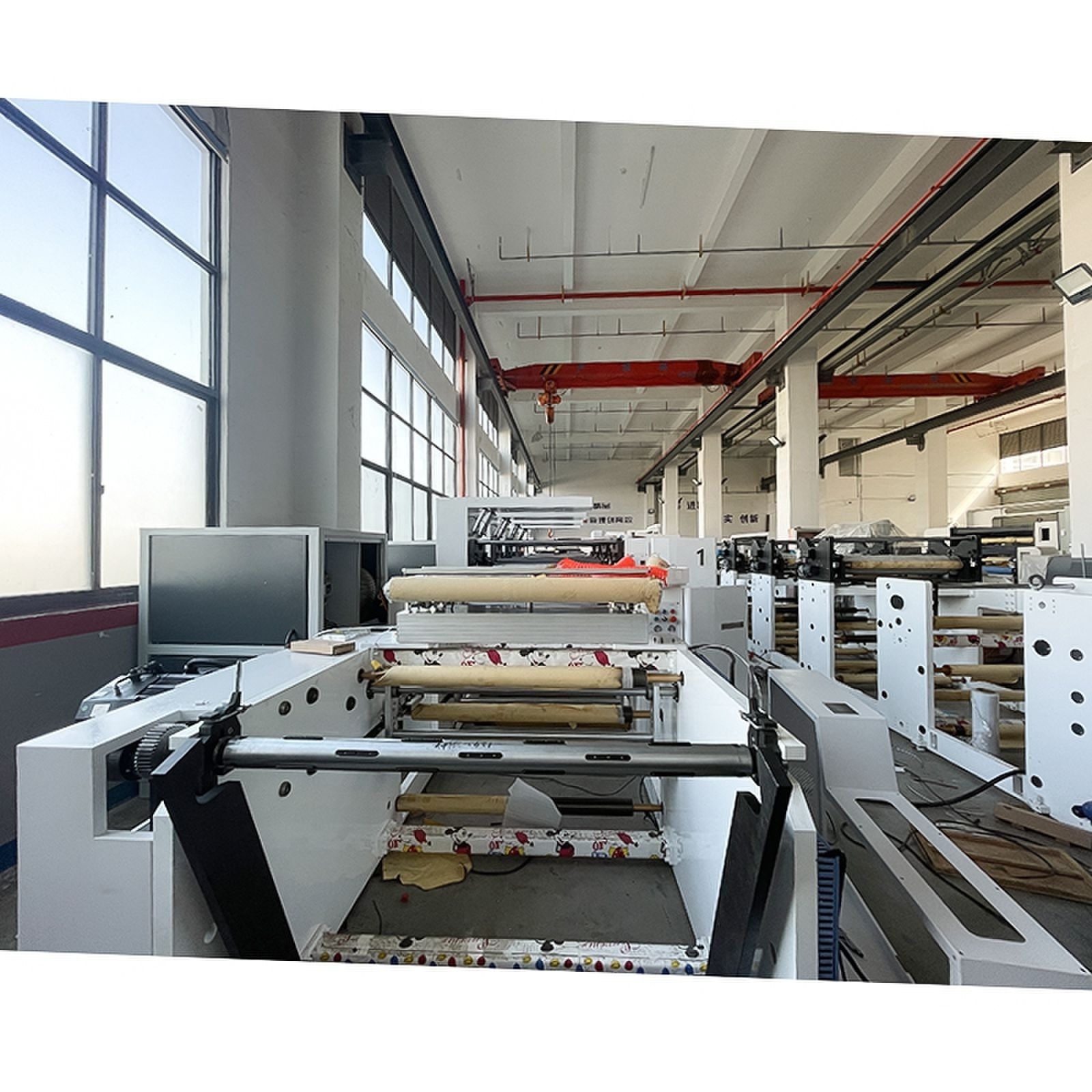 Multi Colour Carry Paper Woven Plastic Bag Printing Machine