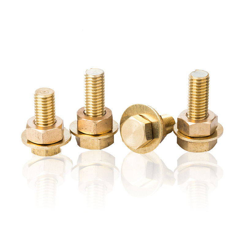 DIN 933 Brass Hex Bolt With Nut and Washers