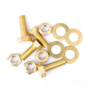 DIN 933 Brass Hex Bolt With Nut and Washers