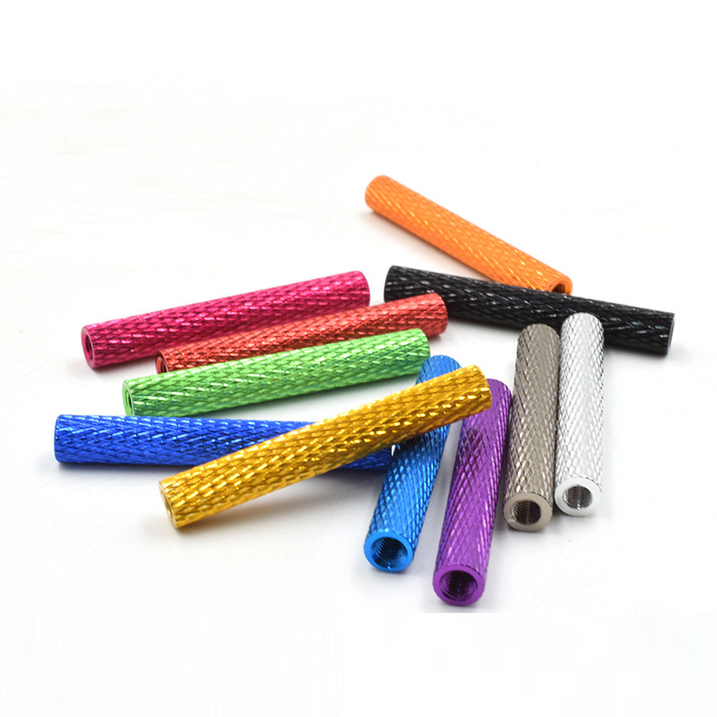 Customized  M3 Colorful Aluminum  Knurled Standoff Spacer For Drone UAV FPV