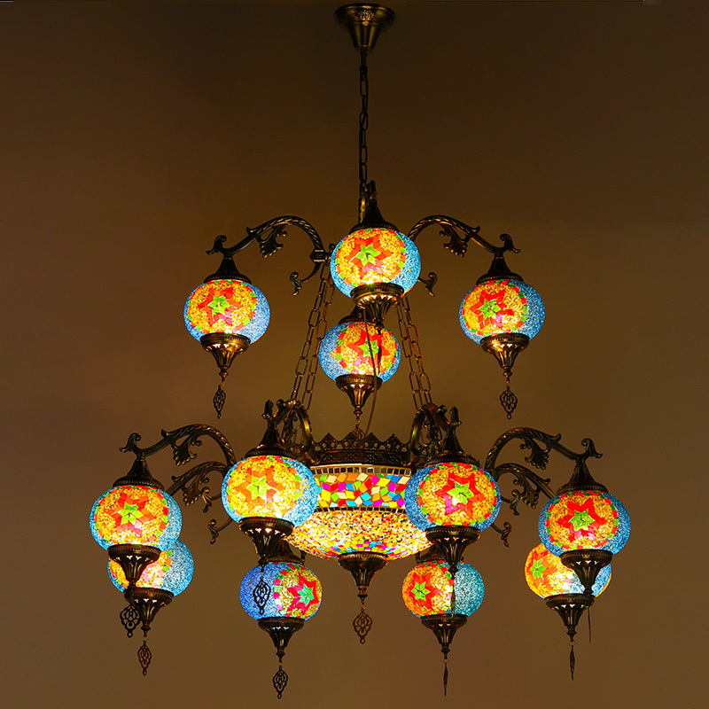 Turkish style Handmade Mosaic chandelier