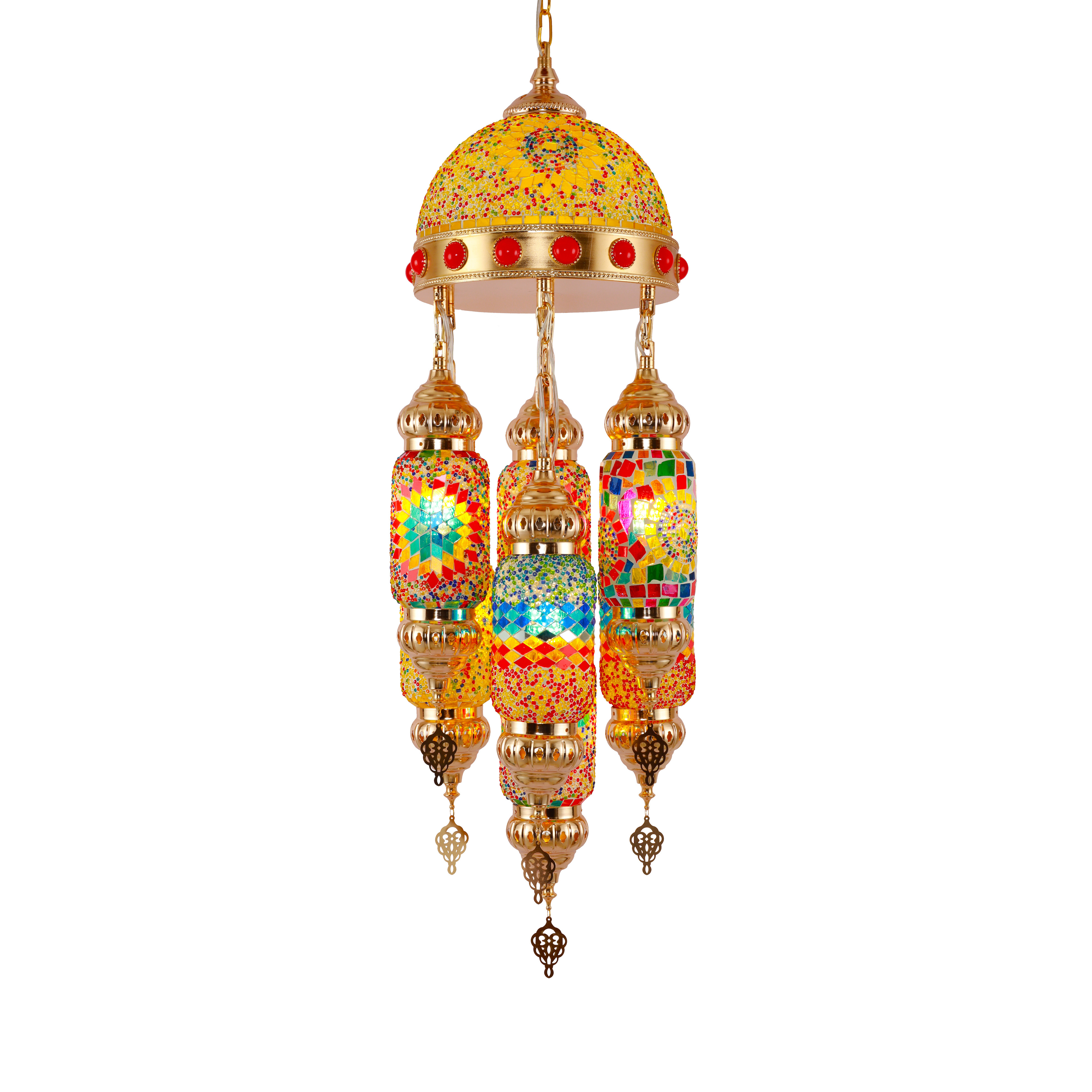 New design Turkish style Bohemian style  Handmade Mosaic customized  Chandelier