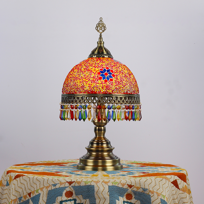 Turkish style  Morocco  Style Handmade Mosaic multicolor glass table lamp