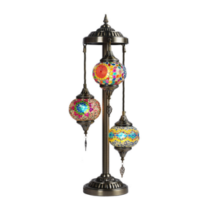 Turkish style Handmade Mosaic 3-heads Floor Lamp