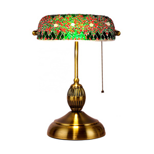 RetroTurkish style  Morocco  Style Handmade Mosaic multicolor glass table lamp for home decoration