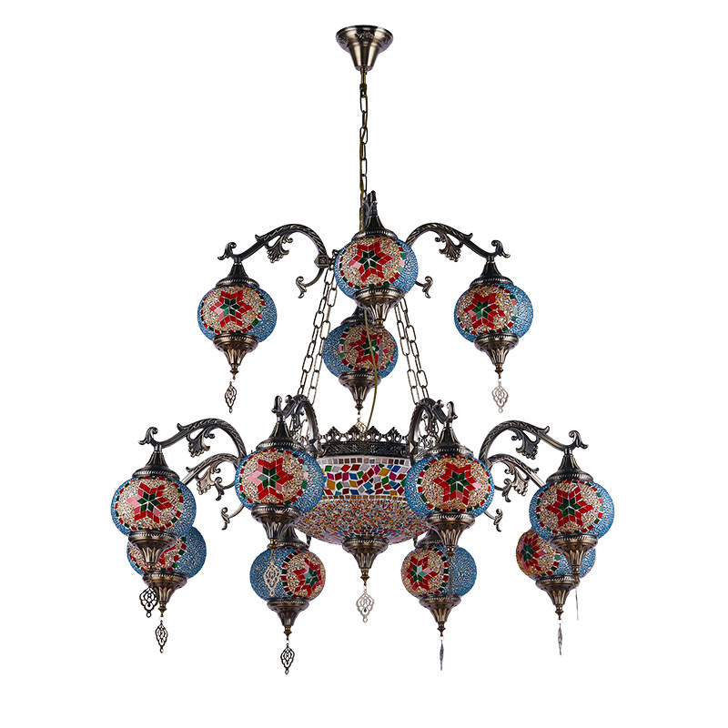 Turkish style Handmade Mosaic chandelier