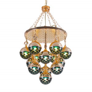 Turkish style crystal  glass carved  starry sky chandelier