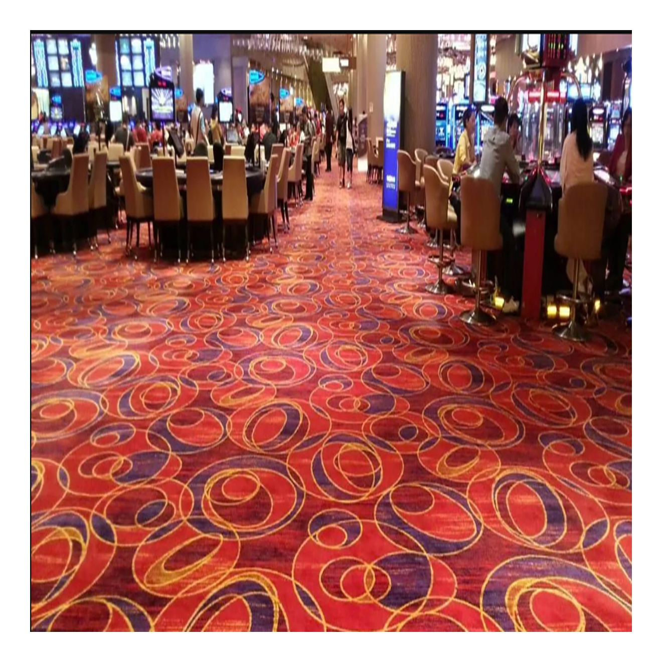 Customized design pattern heavy traffic use commercial Latest cheap casino patterned axminster carpet