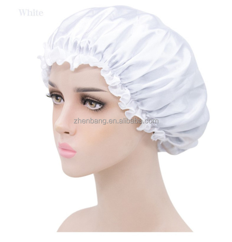 Hair care cap female night cap household cleaning shower cap bonnet hijab designer bonnets and durags satin