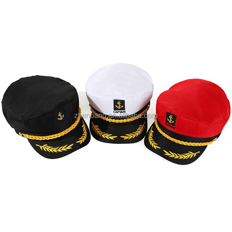 Embroidered Hat Custom Logo Party Hats Custom Wholesale Captain Hats