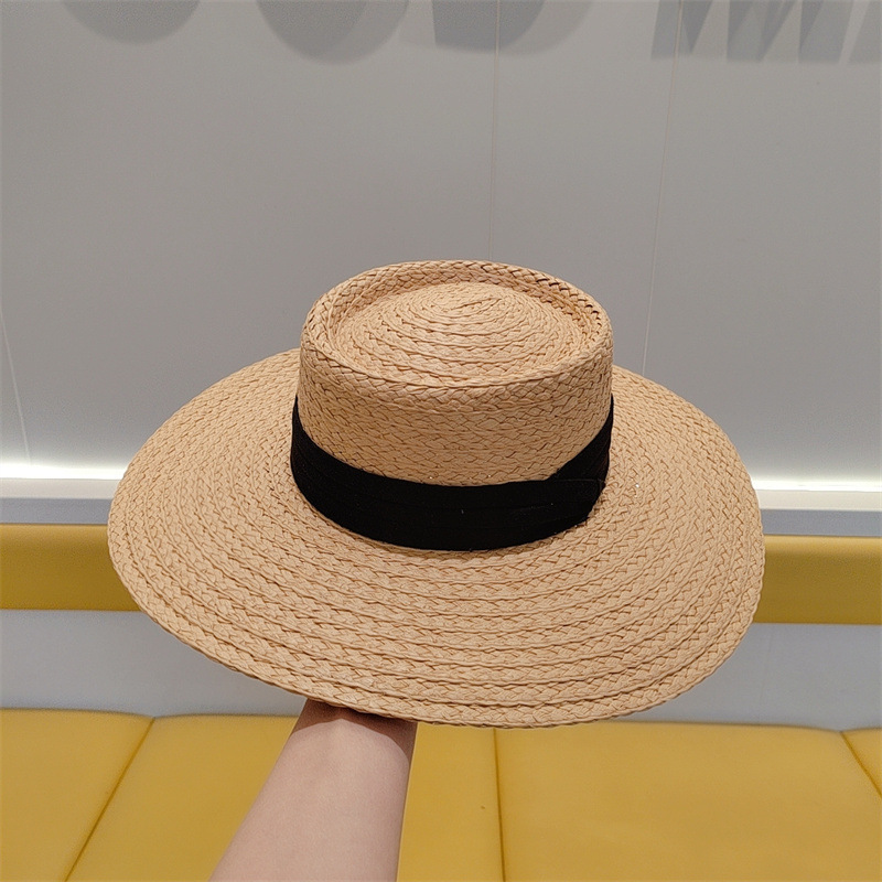 Hat White Top Little New Panama 100% Bride Open Bamboo Beer Base Girls with Collection Bucket Classic Oriental Luffy Straw Hat