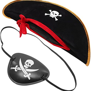 Custom Wholesale Pirate Hat and Eyepatch Set