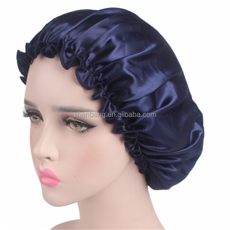 Hair care cap female night cap household cleaning shower cap bonnet hijab designer bonnets and durags satin