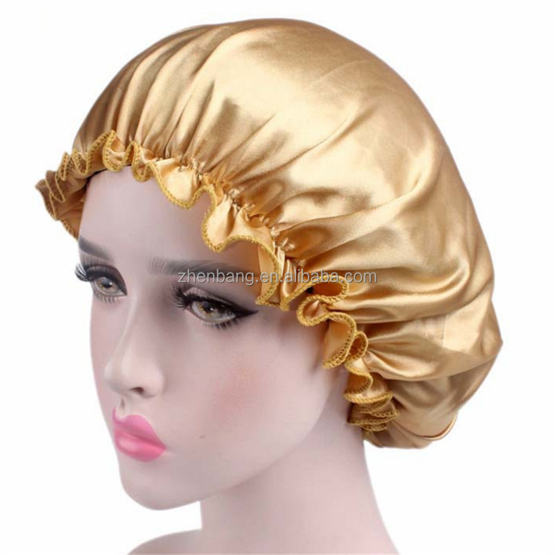 Hair care cap female night cap household cleaning shower cap bonnet hijab designer bonnets and durags satin