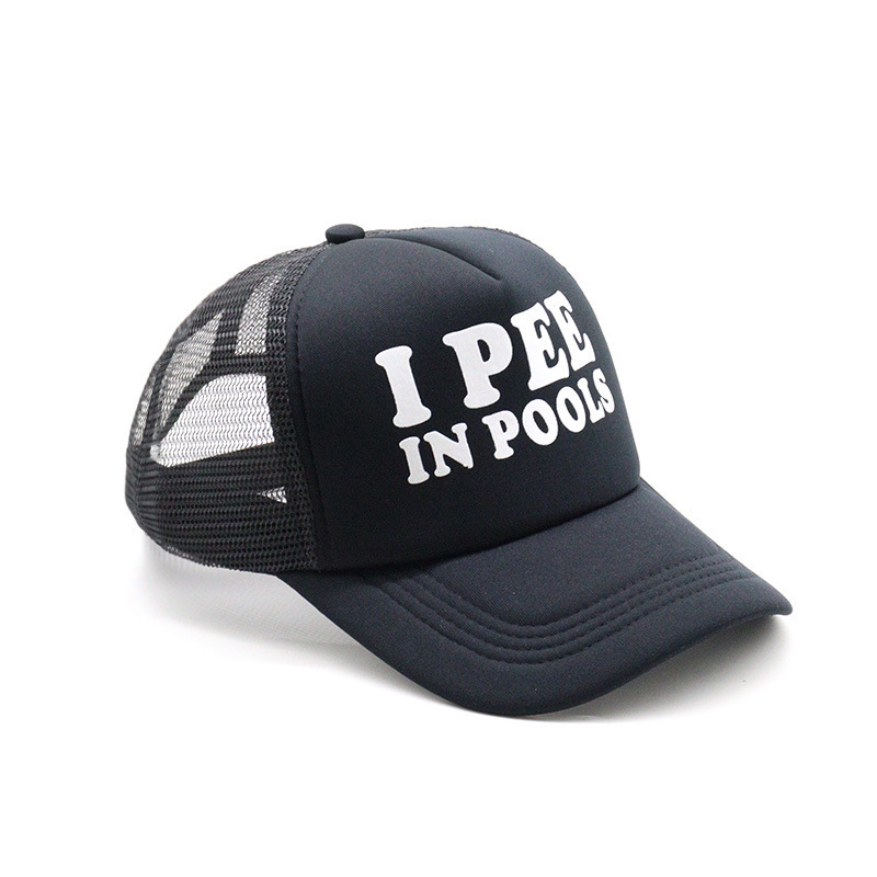 Wholesale Bulk Custom 5-Panel Cotton Polyester Embroidered Printing Sport Trucker Cap with Rope, Blank Foam Trucker Hat