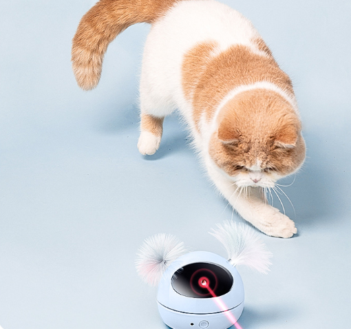 Auto Rotating Cat laser toy USB Charge Exercise Training Entertaining Cat Toy