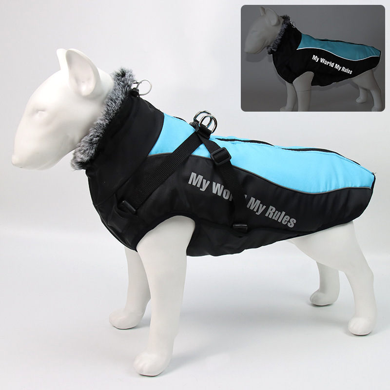 large dogs warm winter hiking waterproof and windproof dog Coat Winter Dog Clothes