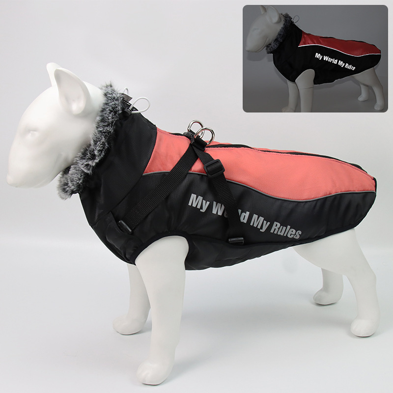 large dogs warm winter hiking waterproof and windproof dog Coat Winter Dog Clothes